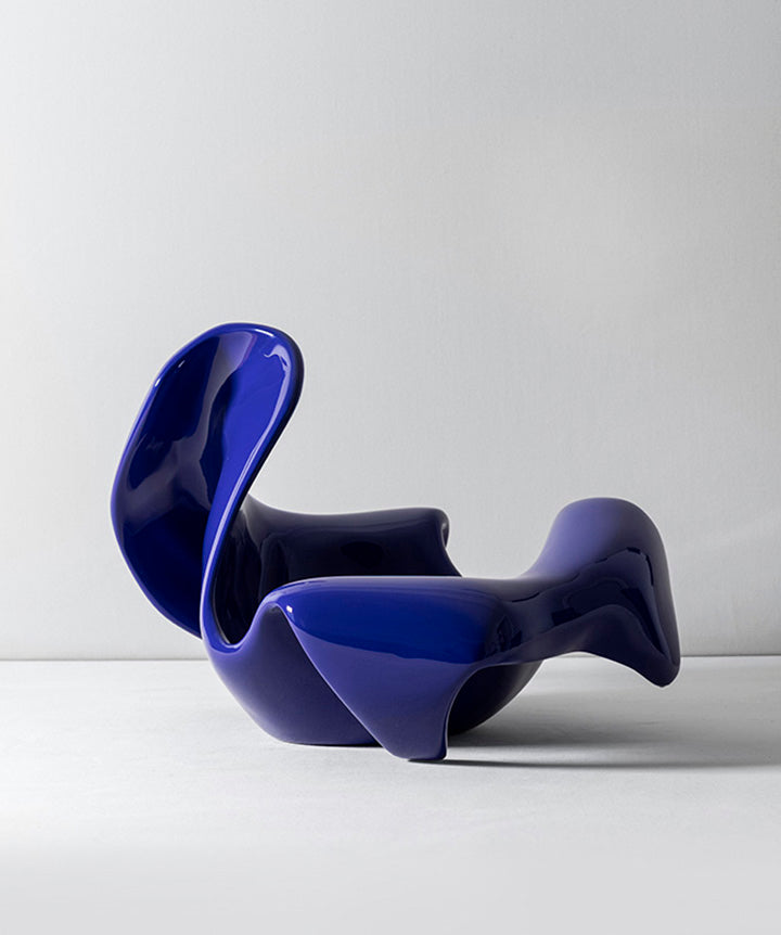 Amoeba | Curvaceous bowl made of plaster and metal mesh coated in a custom high gloss urethane-based paint.