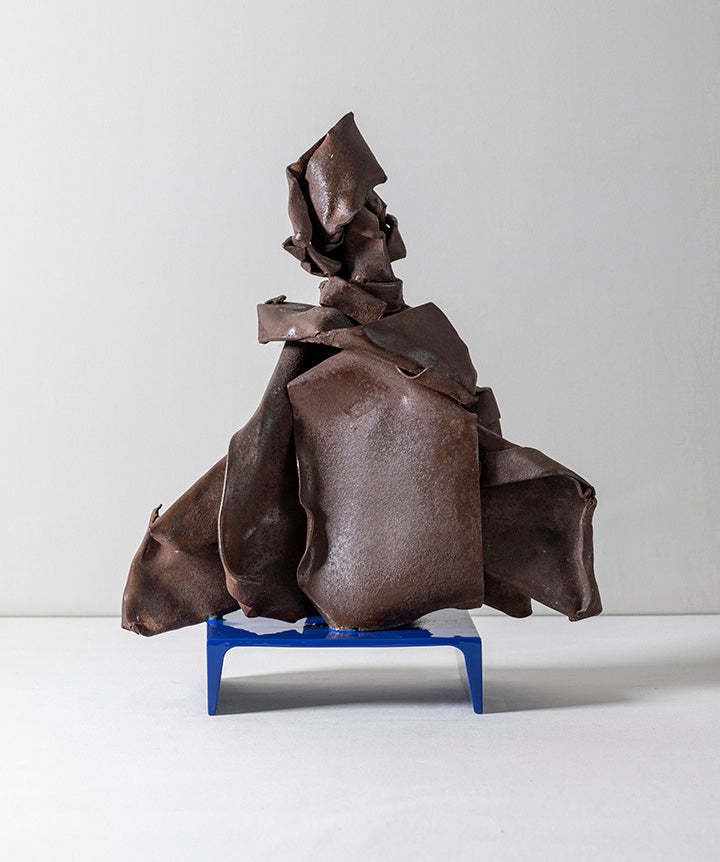 HAND WROUGHT SCULPTURE
| Manipulated metal Postmodern sculpture.