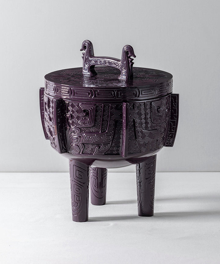 VINTAGE ICE BUCKET | Vintage mid-century metal ice bucket coated in a custom high gloss urethane-based paint.