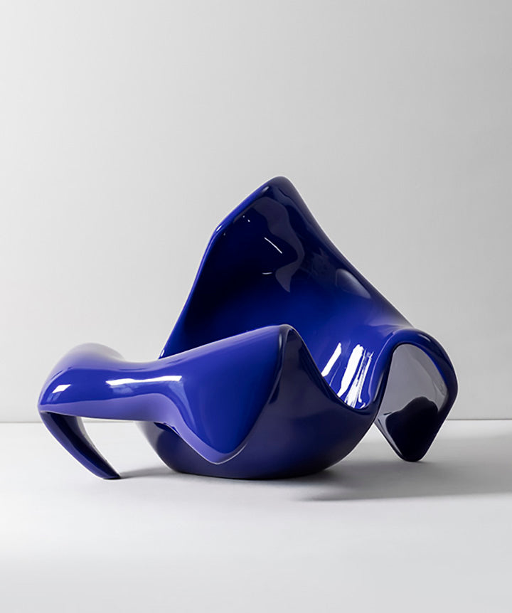 Amoeba | Curvaceous bowl made of plaster and metal mesh coated in a custom high gloss urethane-based paint.