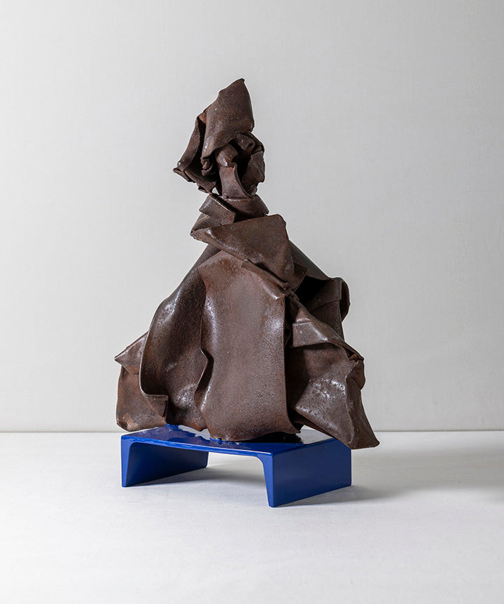 HAND WROUGHT SCULPTURE
| Manipulated metal Postmodern sculpture.