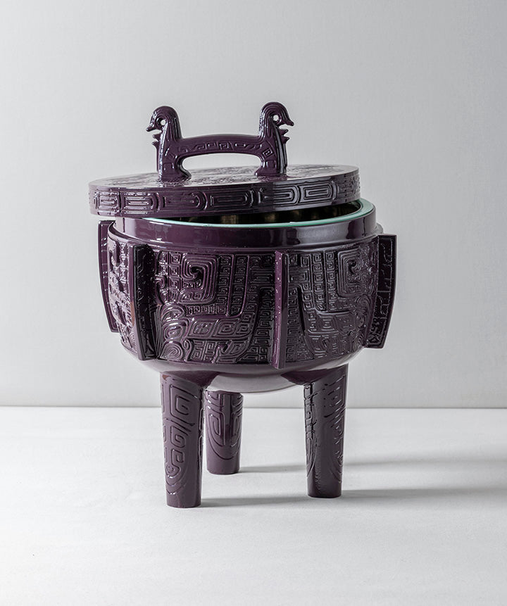 VINTAGE ICE BUCKET | Vintage mid-century metal ice bucket coated in a custom high gloss urethane-based paint.